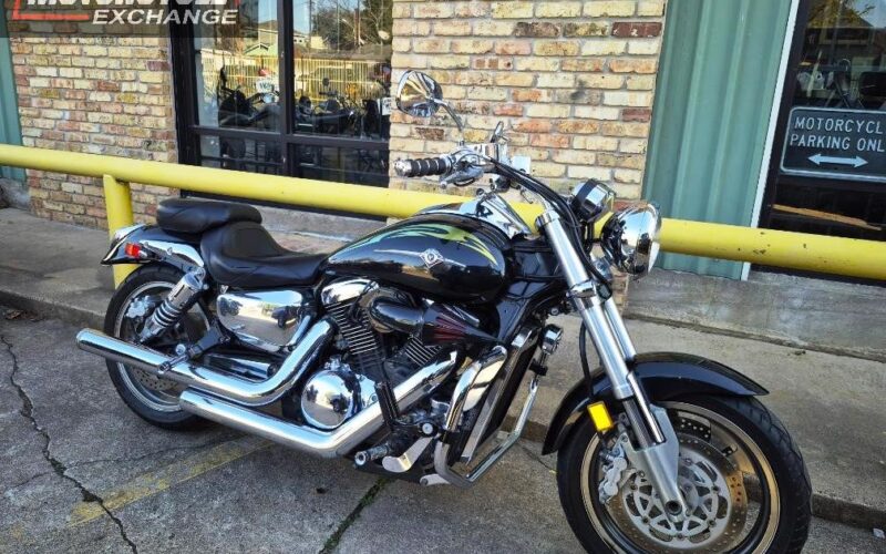 2004 Kawasaki Mean Streak VN1600 Used Cruiser Street Bike Motorcycle for sale located in houston texas (3)